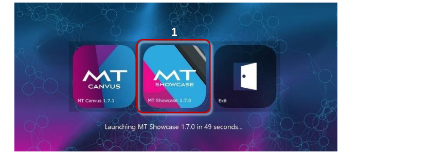 Example MT Launcher with MT Showcase tile