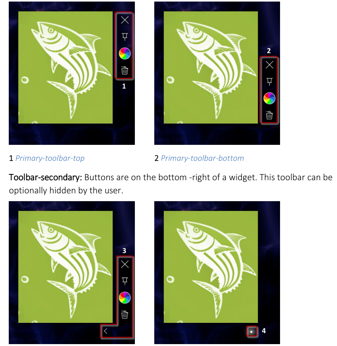 Primary toolbar top position