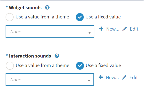 Widget sounds and Interaction sounds attributes set to None
