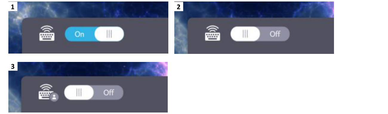 Keyboard focus indicator showing current field has focus